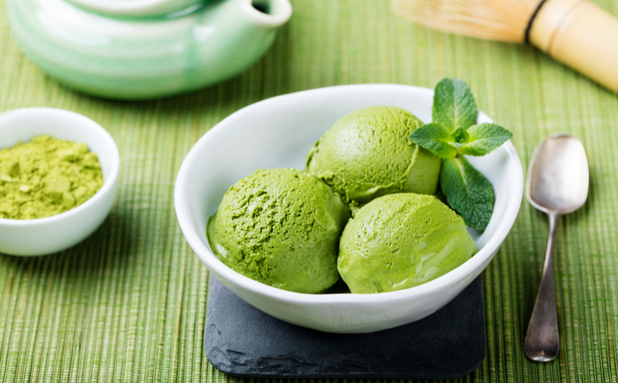 Matcha vegan ice cream